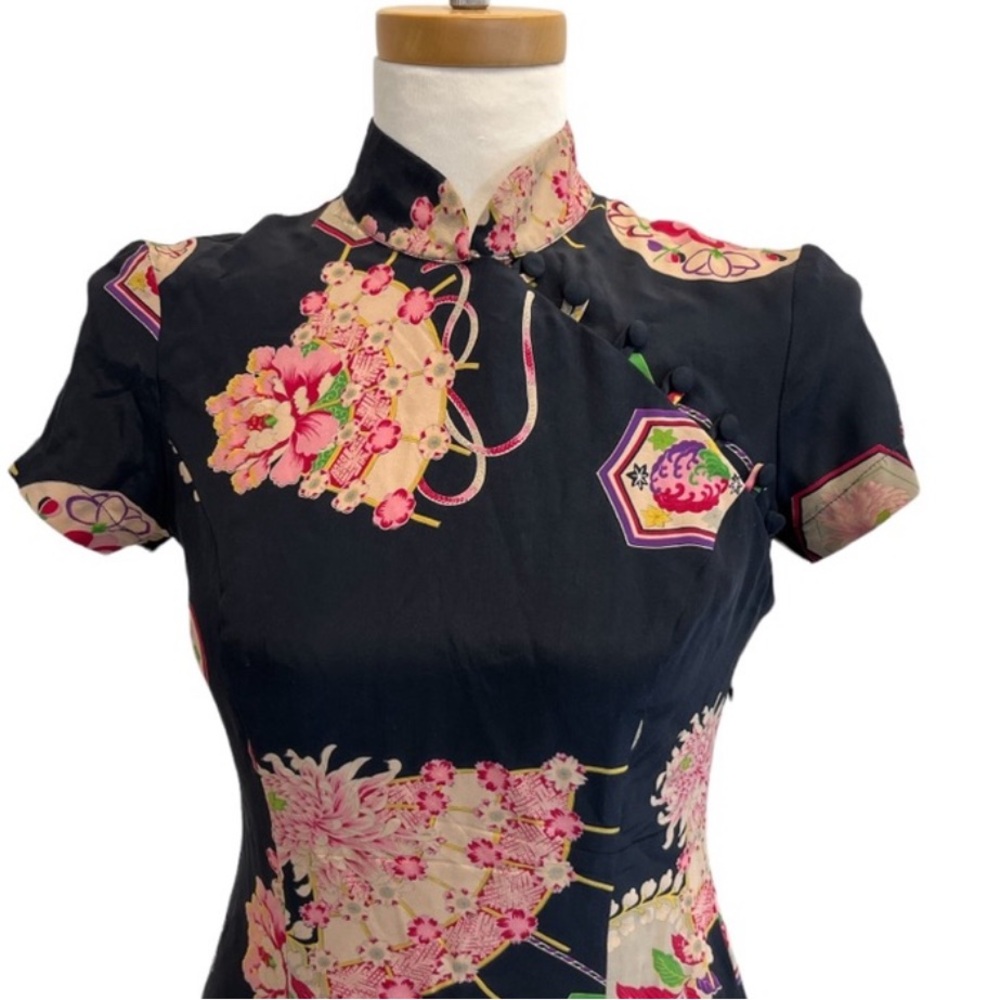 RARE Vintage Betsey Johnson Parasol Print Dress